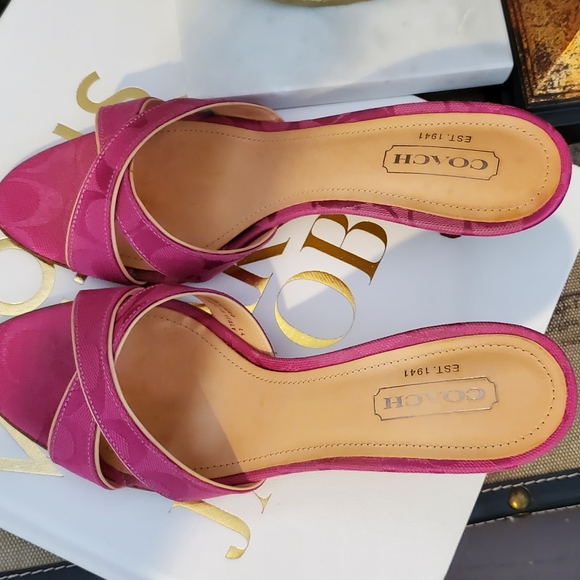 Coach Ciara Slides Shoes 8M - Picture 6 of 9